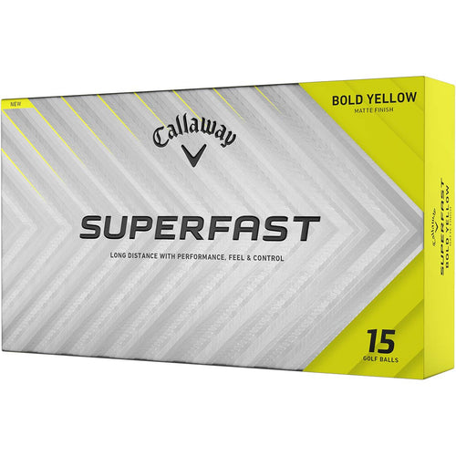 Callaway Superfast Yellow 15-Pack Personalized Golf Balls