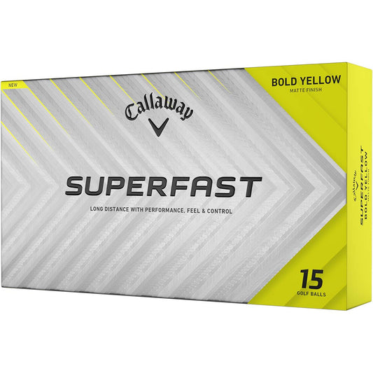 Callaway Superfast Yellow 15-Pack Personalized Golf Balls