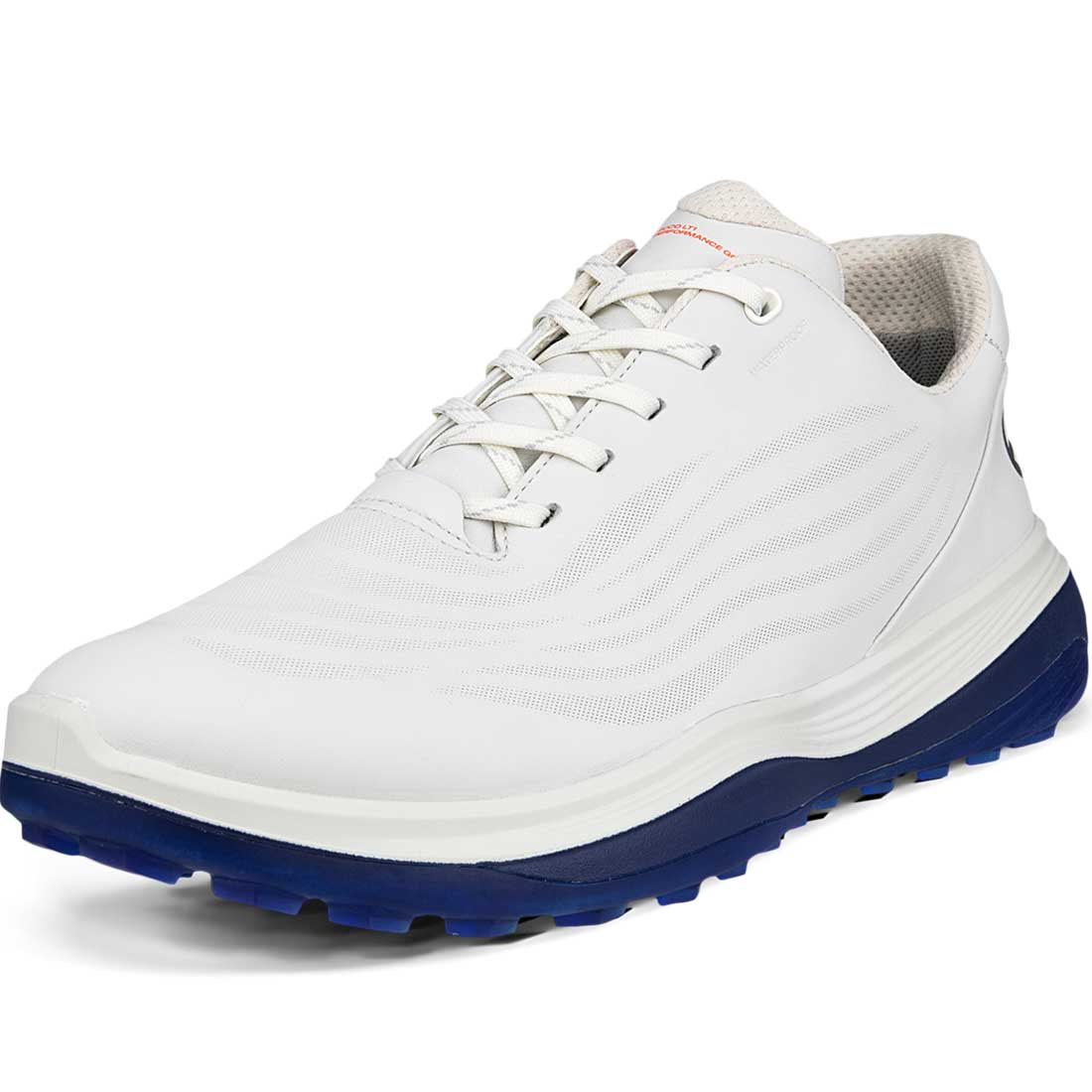 Ecco Lt1 Leather Golf Shoes White/Blue