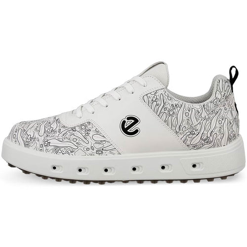 Ecco Street 720 Leather Gore-Tex Golf Shoes White/Black