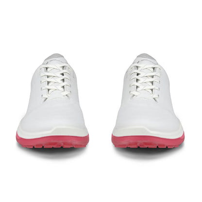 Ecco Women's Lt1 Hybrid Leather Golf Shoes White/Rose