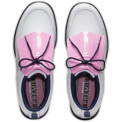 FootJoy Women's Premiere Series Issette Golf Shoes White/Pink