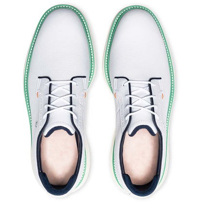 FootJoy Traditions Blucher Golf Shoes White/Aqua Marine/Pageant Blue