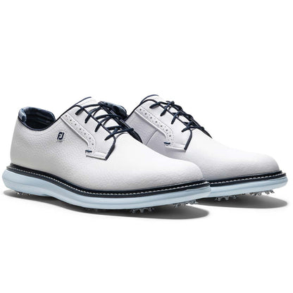 FootJoy Traditions Blucher Golf Shoes White/Sky Blue/Camo