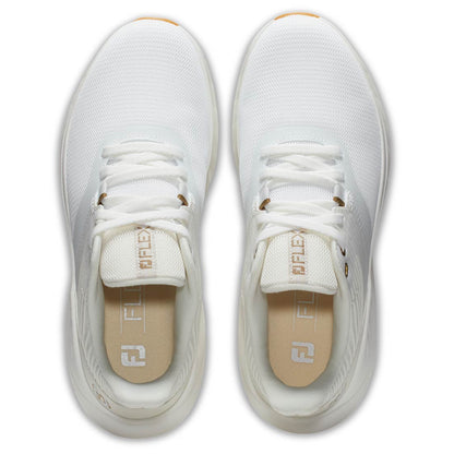 FootJoy Women's Flex Golf Shoes White/Beige