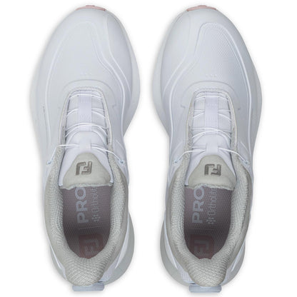 FootJoy Women's Pro/SL BOA Golf Shoes Arctic White/Pink Frost