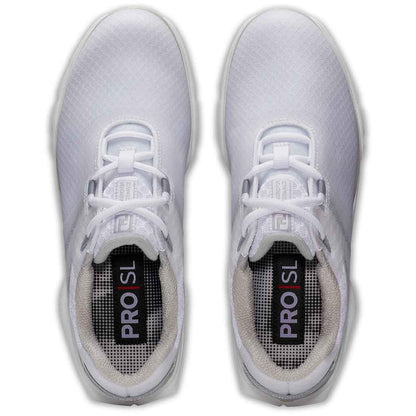 FootJoy Women's Pro SL Sport Golf Shoes White/White