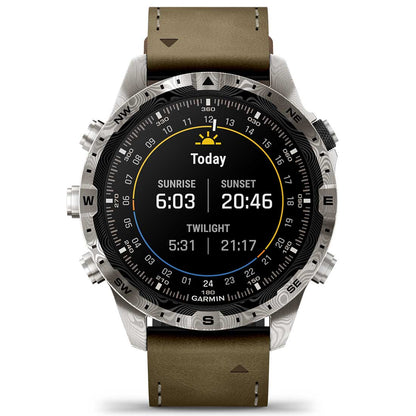 Garmin MARQ Adventurer (Gen 2) Modern Tool Smartwatch Damascus Steel Edition