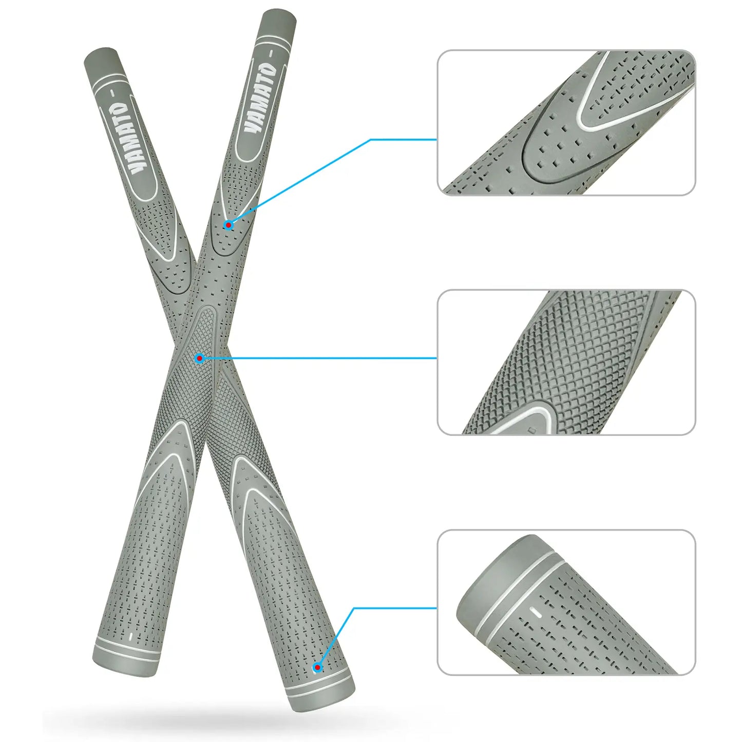 Yamato Junior Golf Grips 8-Pack – Kids & Youth Club Grips for Control
