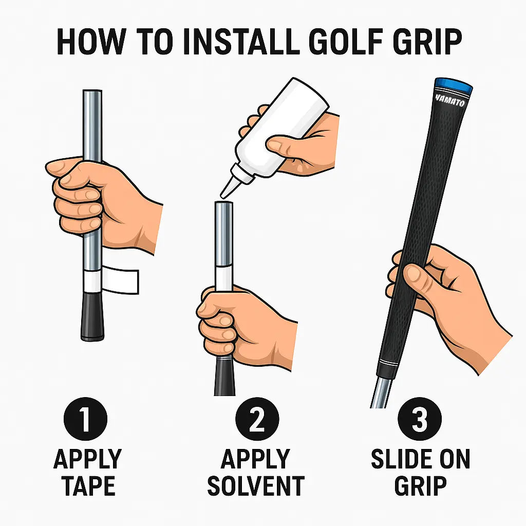Yamato Junior Golf Grips 8-Pack – Kids & Youth Club Grips for Control