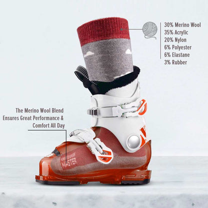 Kids Merino Wool Ski Socks
