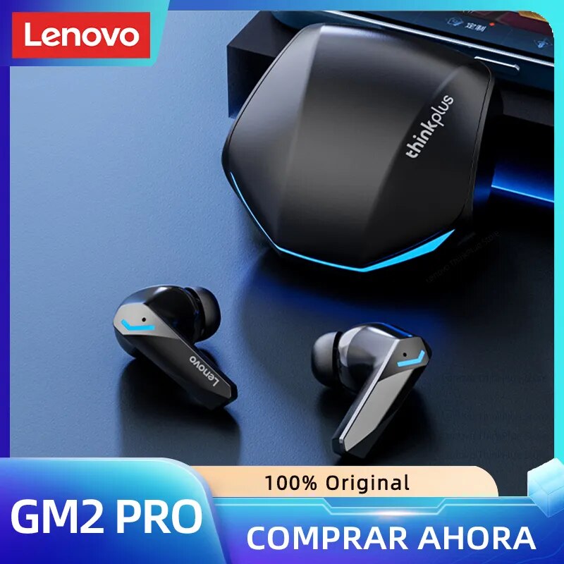 Lenovo-auriculares inalámbricos GM2 Pro originales, cascos con micrófono, baja latencia, modo doble de juegos, llamadas en HD, audífonos con bluetooth 5.3