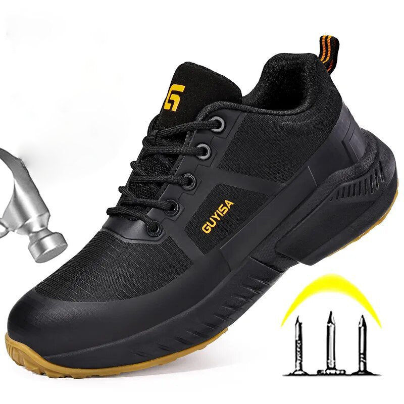 Zapatos de electricista,punta de acero,entresuela Kevlar, antipinchazos con aislamiento de 10KV para hombre