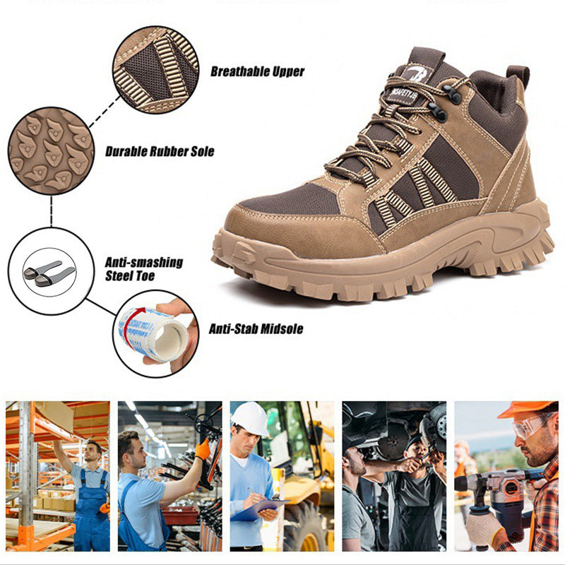 Botas de seguridad para soldadura, trabajo industrial S3 para hombre, zapatos de trabajo de seguridad