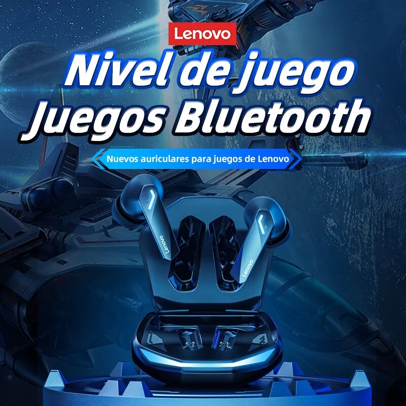 Lenovo-auriculares inalámbricos GM2 Pro originales, cascos con micrófono, baja latencia, modo doble de juegos, llamadas en HD, audífonos con bluetooth 5.3