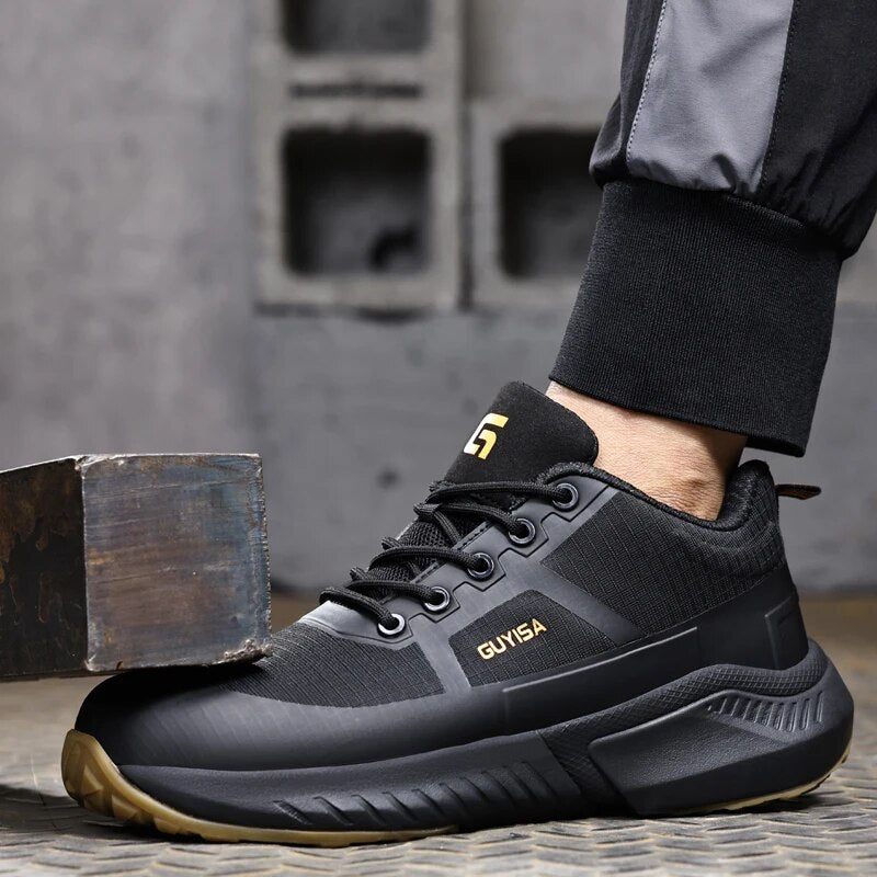 Zapatos de electricista,punta de acero,entresuela Kevlar, antipinchazos con aislamiento de 10KV para hombre