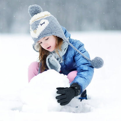 3M Thinsulate Waterproof Ski Gloves for Kids