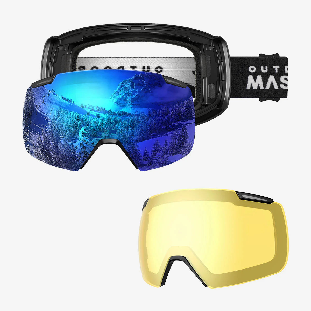 HERON Ski Goggles+Yellow Lens