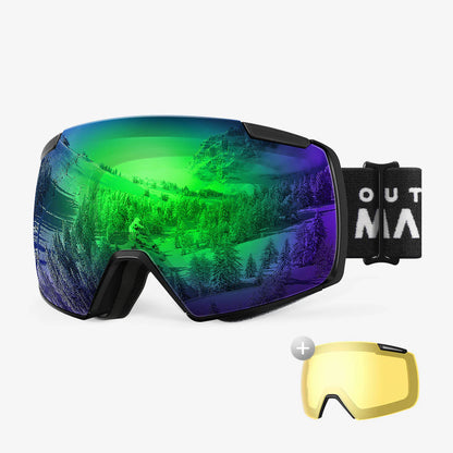 HERON Ski Goggles+Yellow Lens