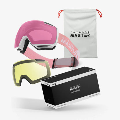 HERON Ski Goggles+Yellow Lens