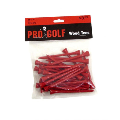 Pro Golf 2 3/4 inch Wood Tees
