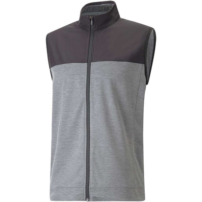 Puma Cloudspun Colorblock Full Zip Golf Vest