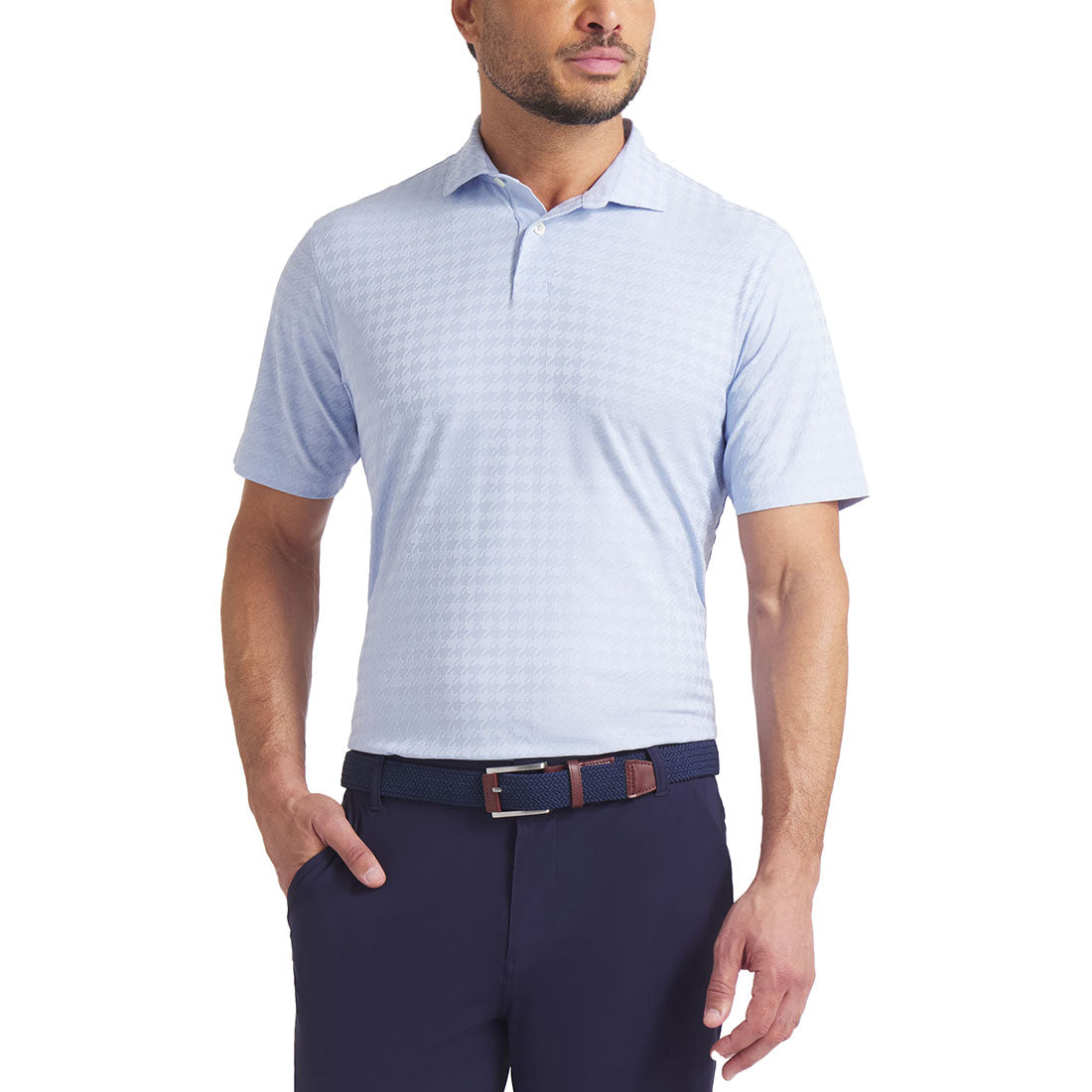 Puma MATTR Houndstooth Golf Polo