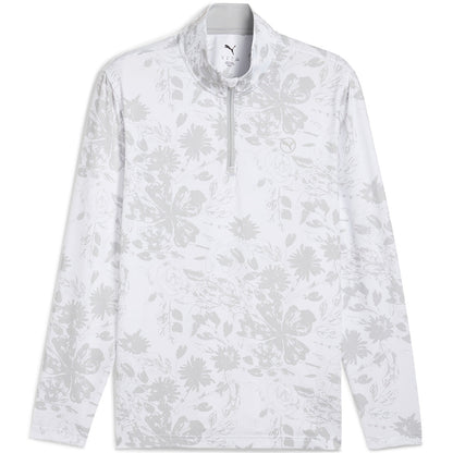 Puma Pure 2.0 Rose Quarter Zip Golf Pullover