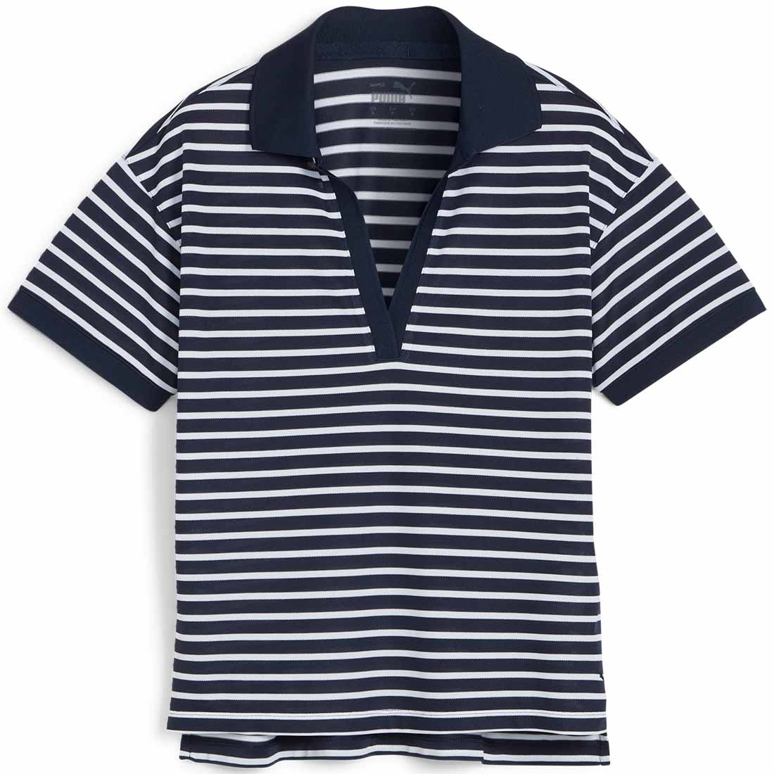 Puma Women's Everyday Stripe Pique Golf Polo