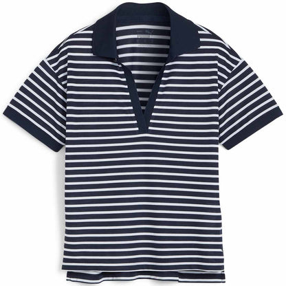 Puma Women's Everyday Stripe Pique Golf Polo
