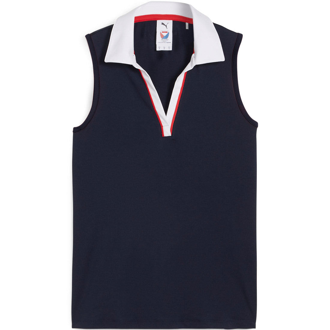 Puma Women's Volition Piped Sleeveless Golf Polo