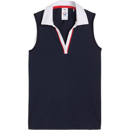 Puma Women's Volition Piped Sleeveless Golf Polo