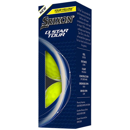 Srixon Q-Star Tour 5 Personalized Yellow Golf Balls