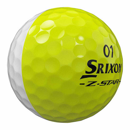Srixon Z-Star 9 Divide White/Yellow Golf Balls