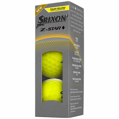 Srixon Z-Star Diamond 3 Yellow Golf Balls