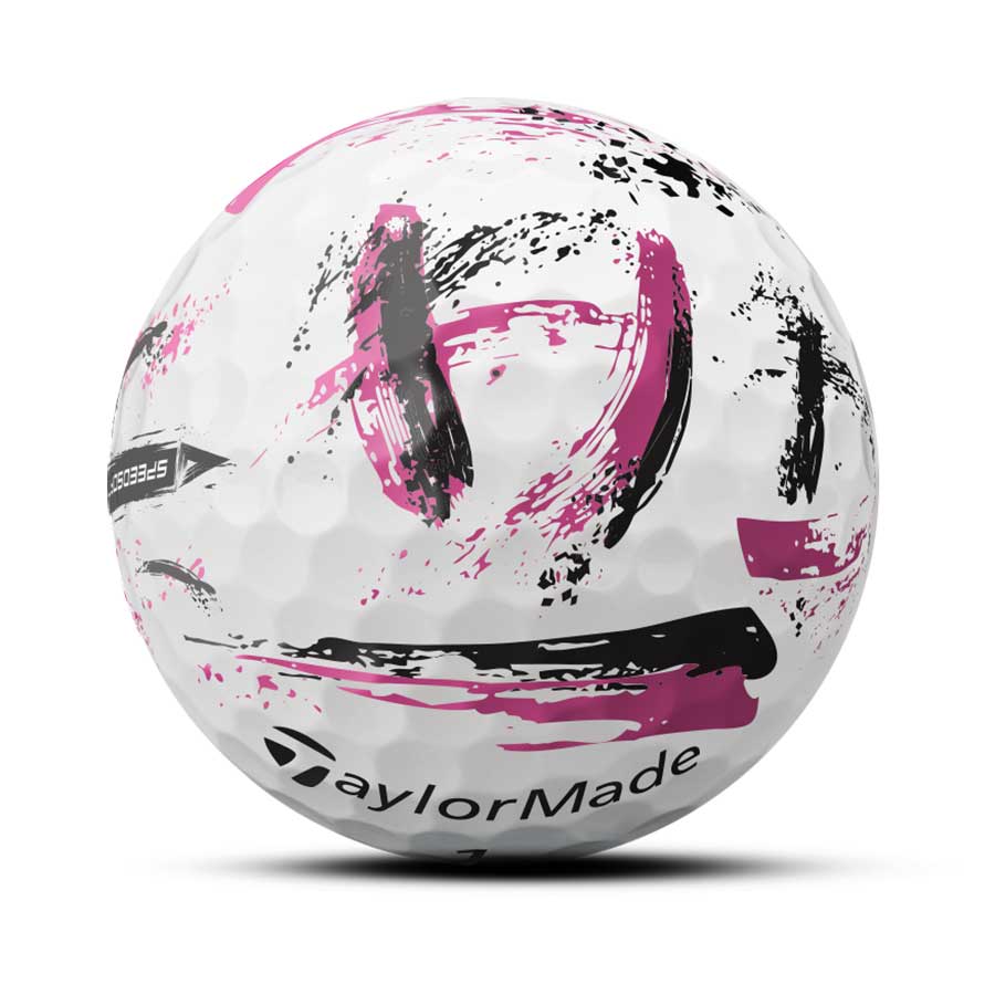 TaylorMade SpeedSoft Ink Pink Golf Balls