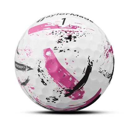 TaylorMade SpeedSoft Ink Pink Golf Balls
