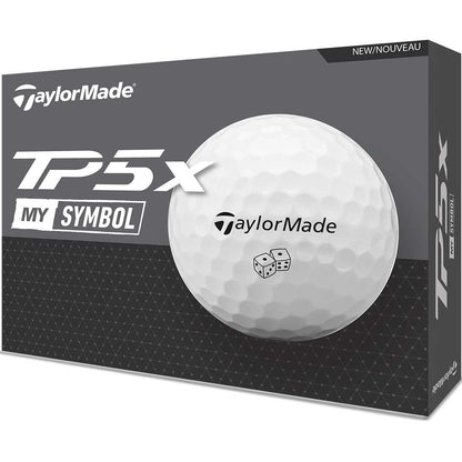 TaylorMade TP5x MySymbol Golf Balls