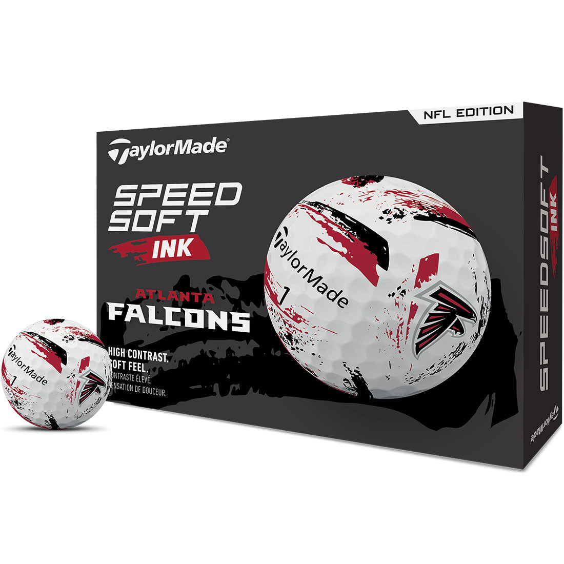 TaylorMade SpeedSoft Ink NFL Golf Balls