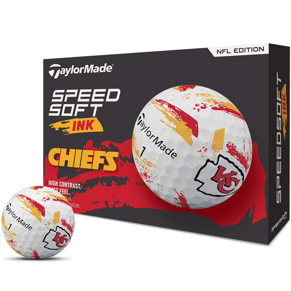 TaylorMade SpeedSoft Ink NFL Golf Balls