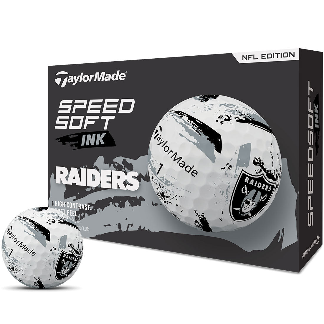 TaylorMade SpeedSoft Ink NFL Golf Balls
