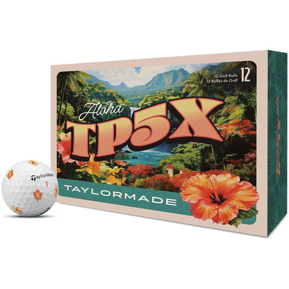 TaylorMade TP5x Pix Island Time Golf Balls