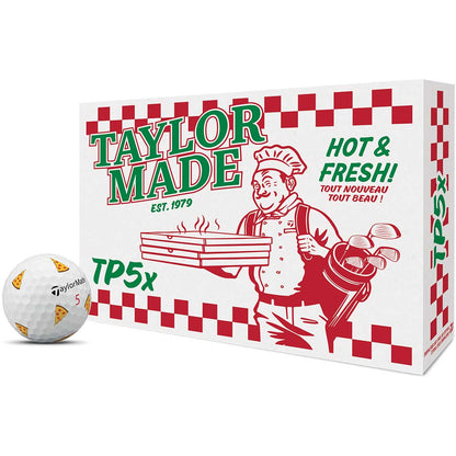 TaylorMade TP5x Pix Pizza Party Golf Balls