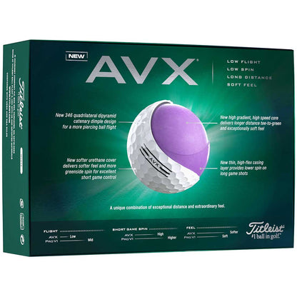 Titleist 2025 AVX White Golf Balls