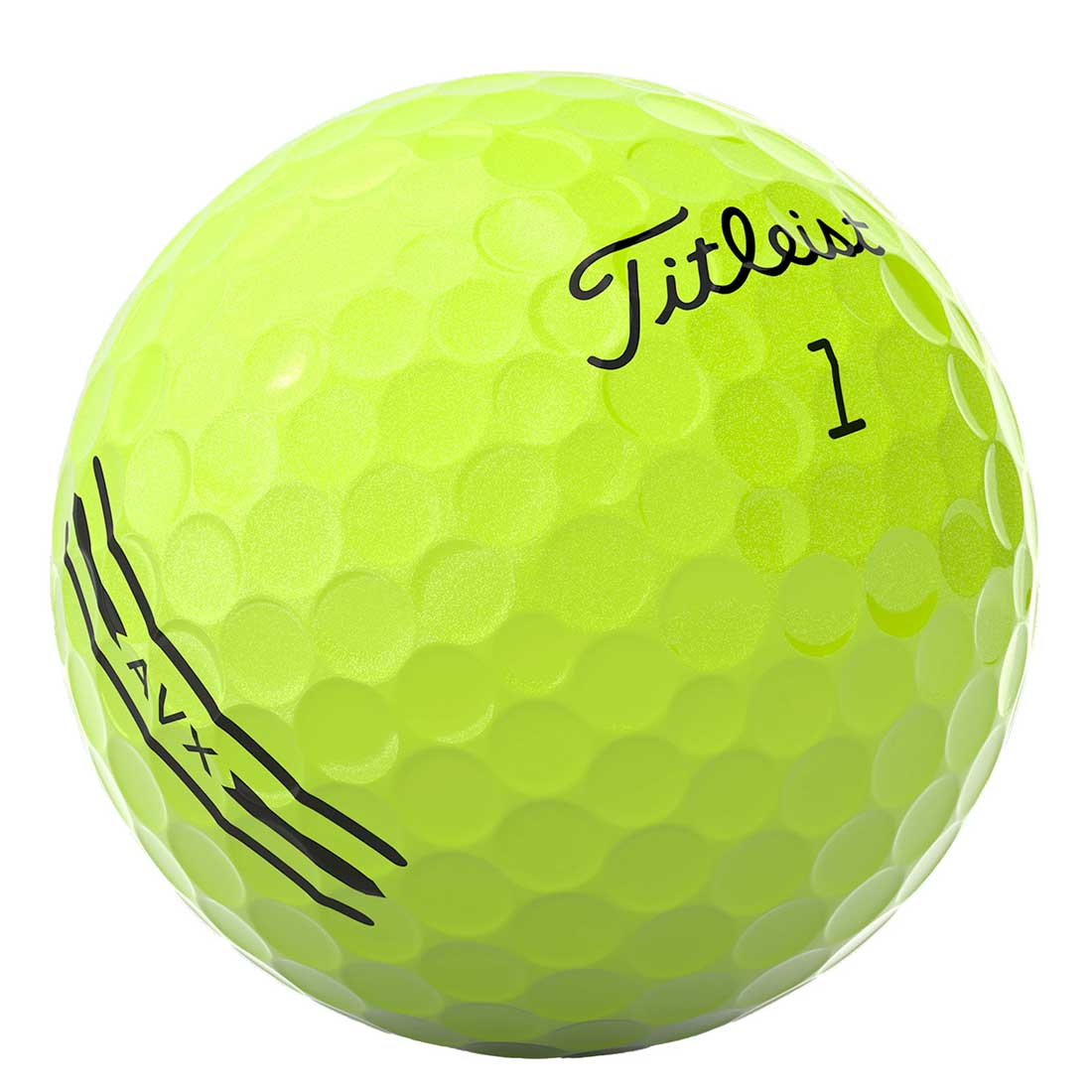 Titleist 2025 AVX Yellow Golf Balls