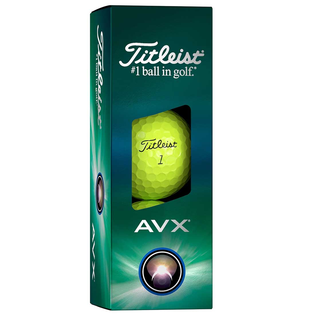 Titleist 2025 AVX Yellow Golf Balls