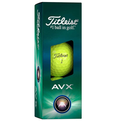 Titleist 2025 AVX Yellow Golf Balls