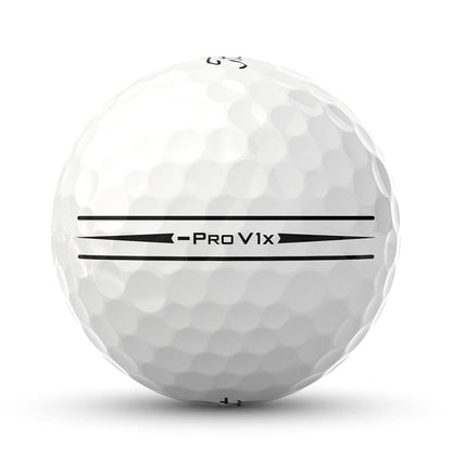 Titleist 2025 -Pro V1x Left Dash Enhanced Alignment Golf Balls