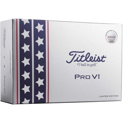 Titleist 2025 Pro V1 USA Limited Edition 6-Pack Golf Balls