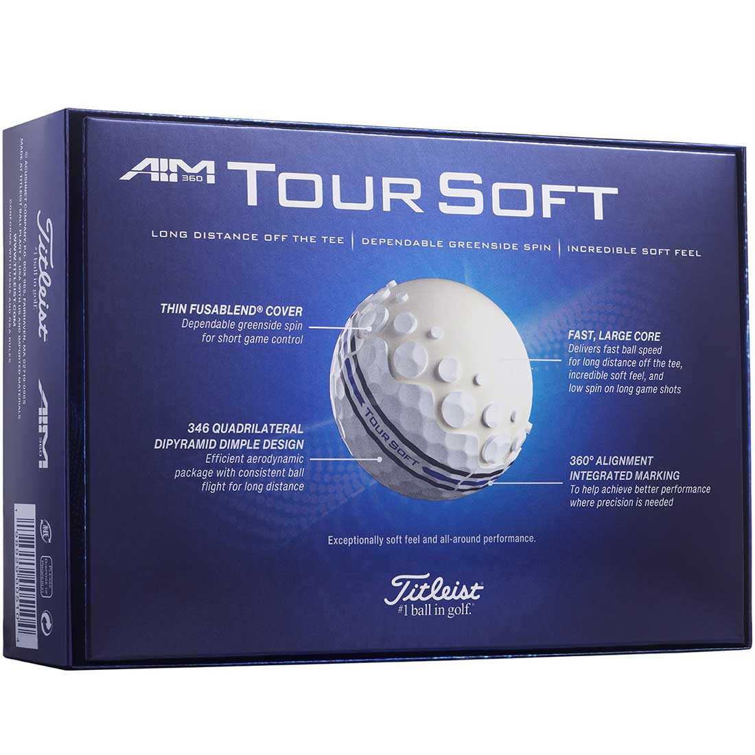 Titleist 2024 Tour Soft Aim 360 Golf Balls